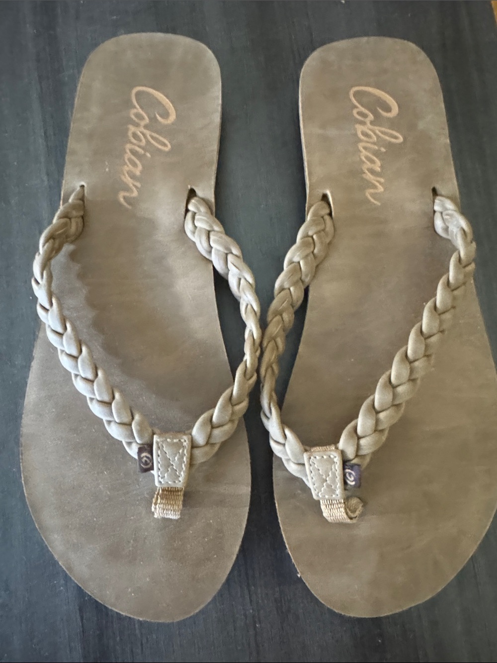 Cobian Bethany Braided Strap Women's Sandals - Taupe